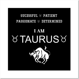 Taurus horoscope 02 Posters and Art